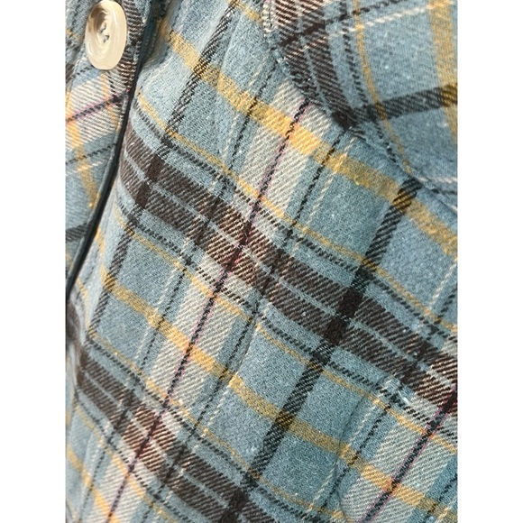 PETAL DEW Oversized plaid lightly quilted Shacket S M L - Picture 7 of 10